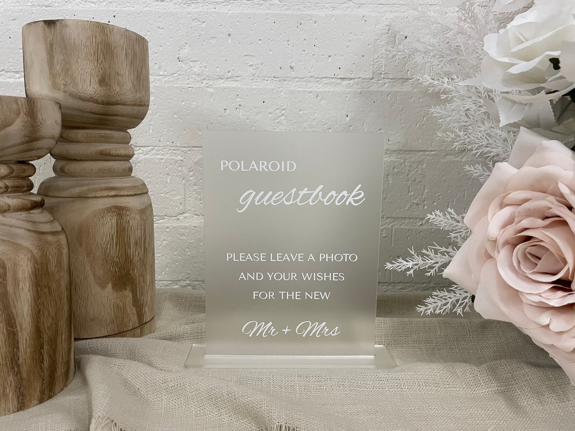 Polaroid Guestbook Sign