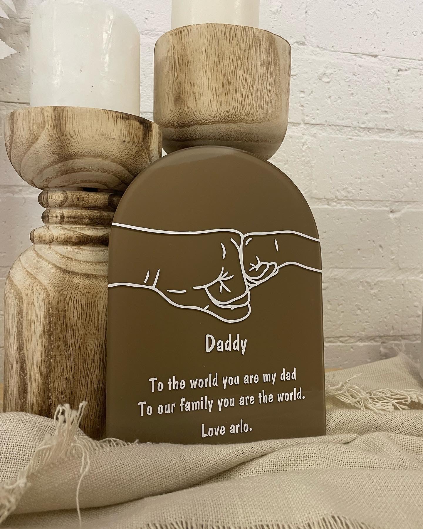 Personalised Father's Day Acrylic Plaque