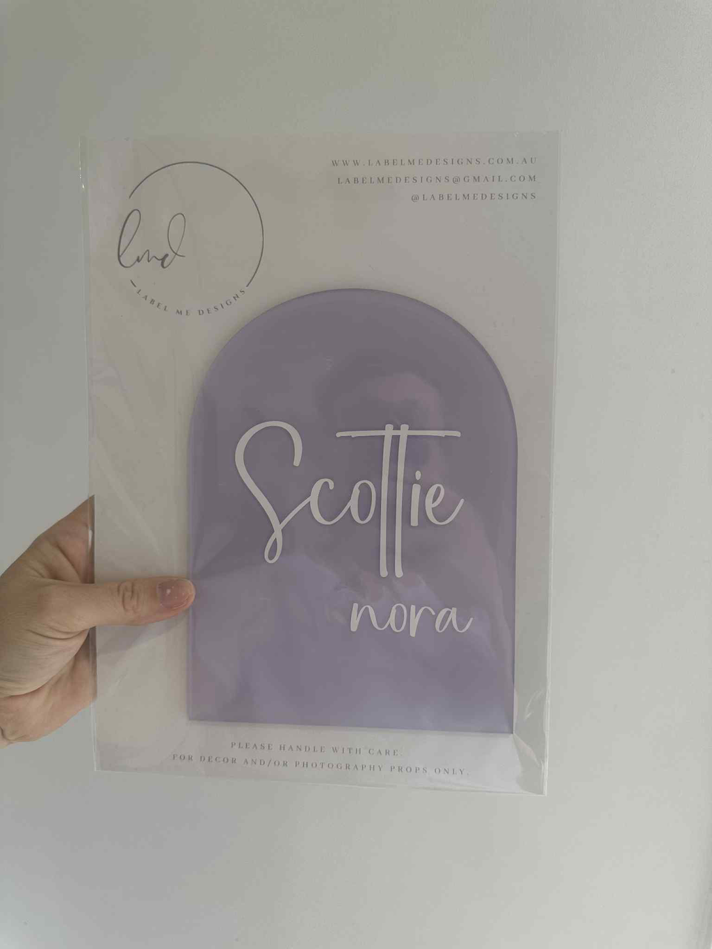 Personalised Acrylic Name Plaque