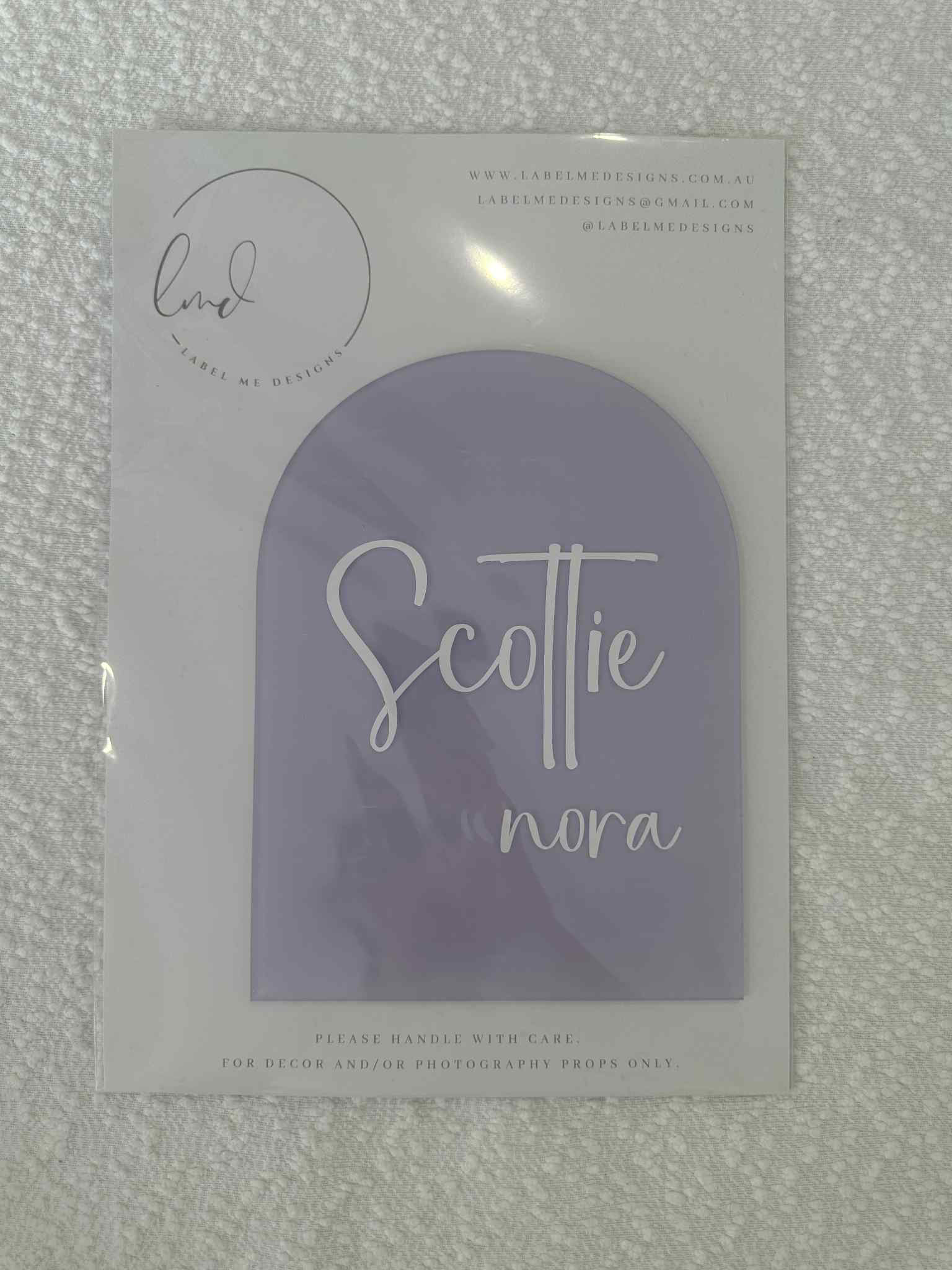 Personalised Acrylic Name Plaque