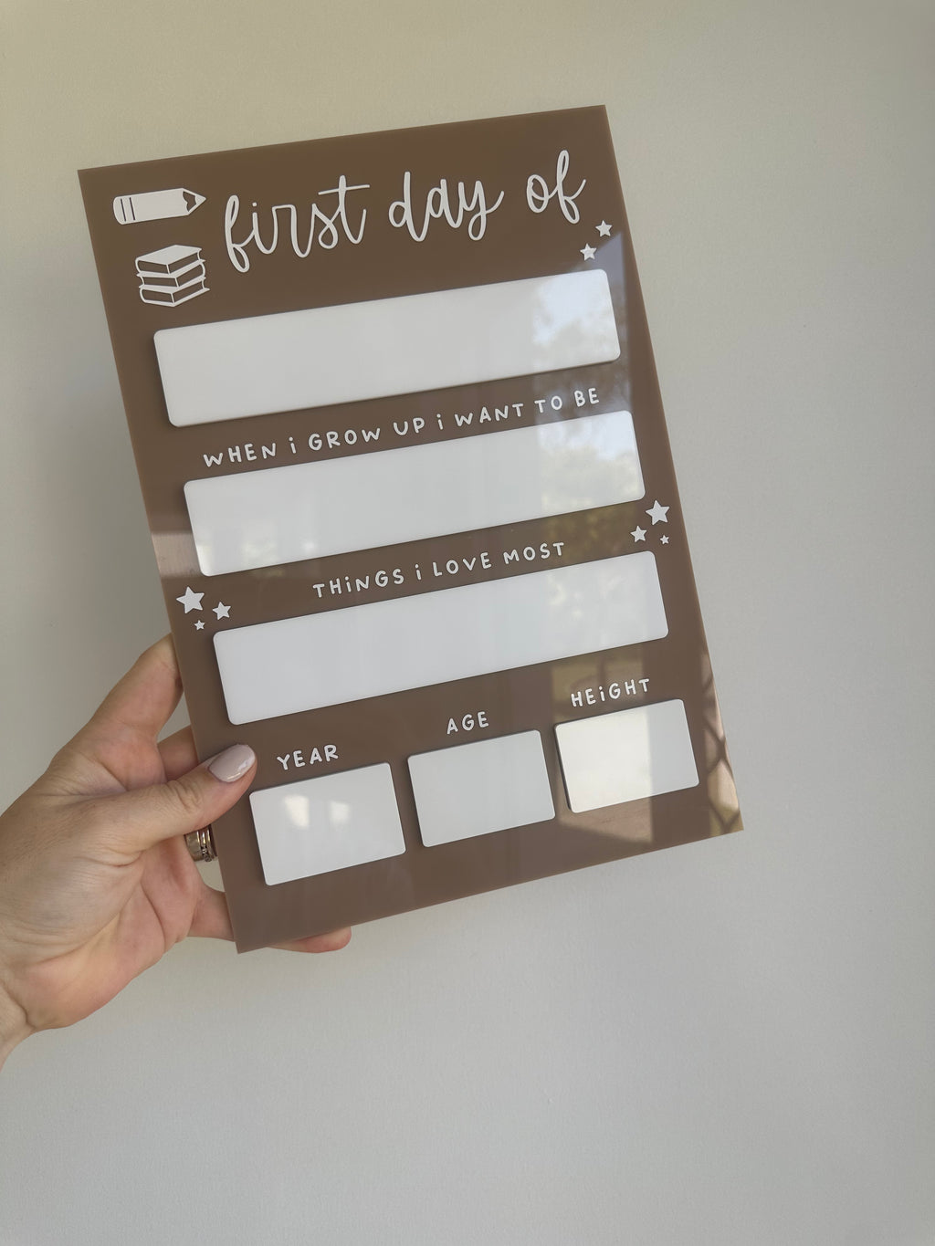 Reversible First & Last Day Board