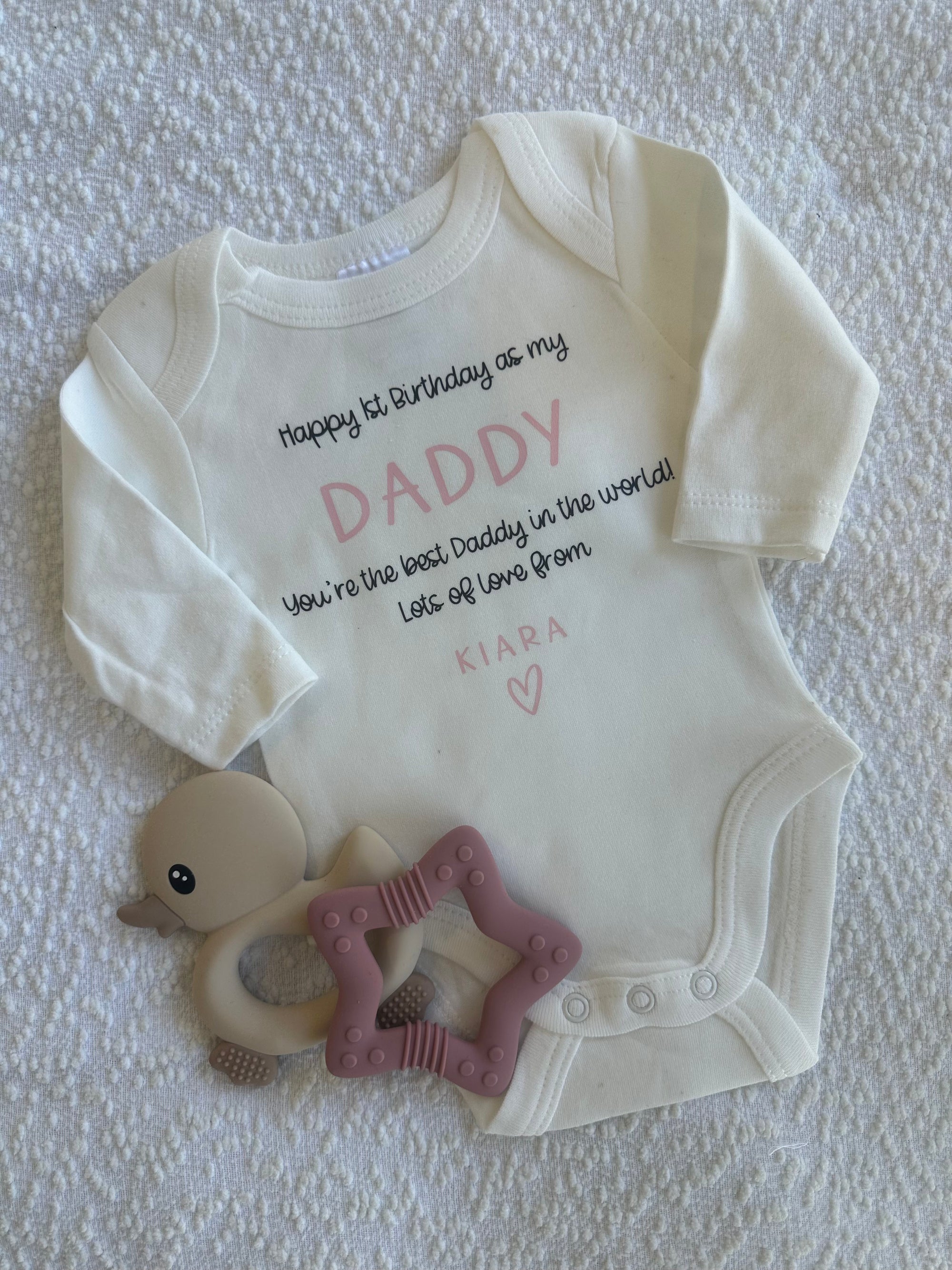 Personalised “1st Birthday as My Daddy” Bodysuit