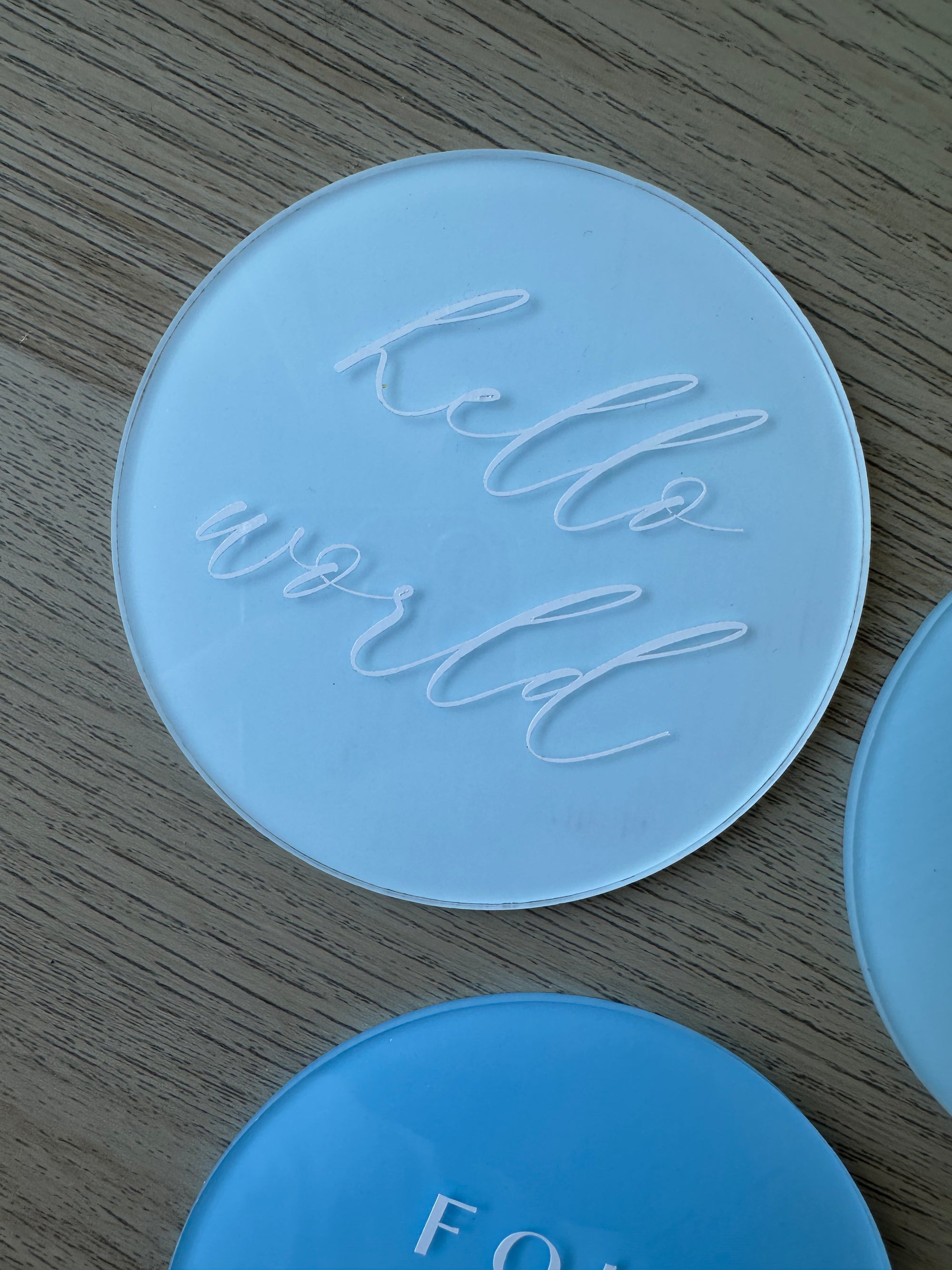 Acrylic Baby Milestone Disc Set – Pastel Collection