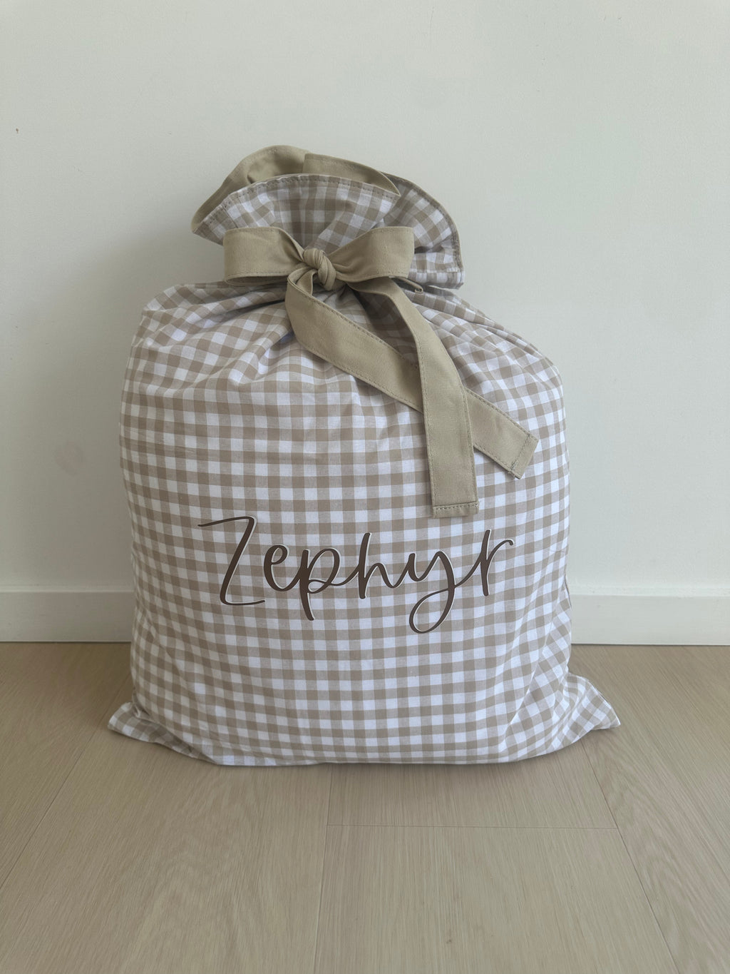 Personalised Linen Santa Sacks