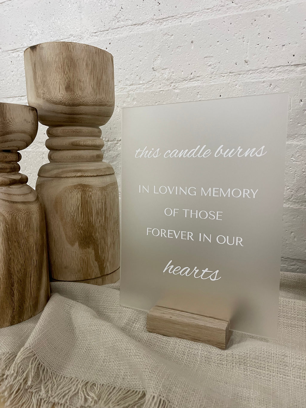 Wedding Memory Candle Sign
