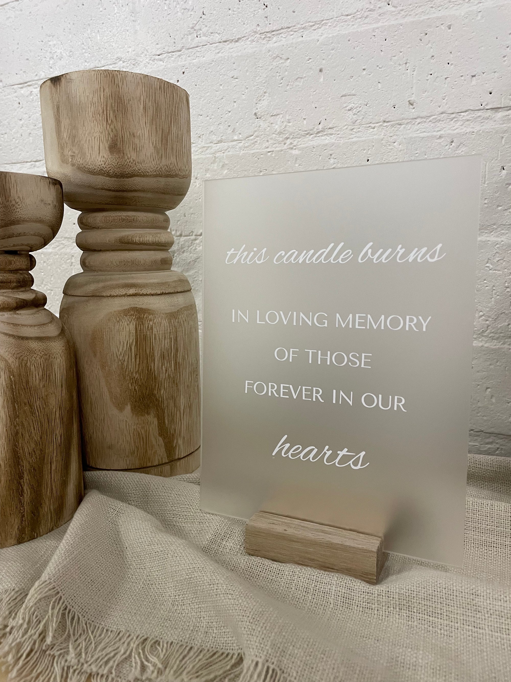 Wedding Memory Candle Sign