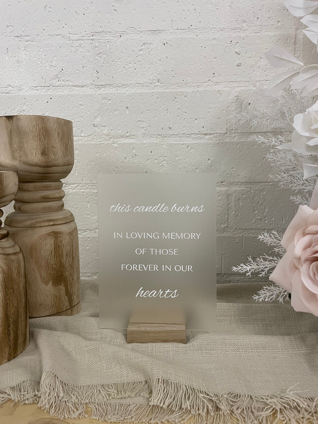 Wedding Memory Candle Sign