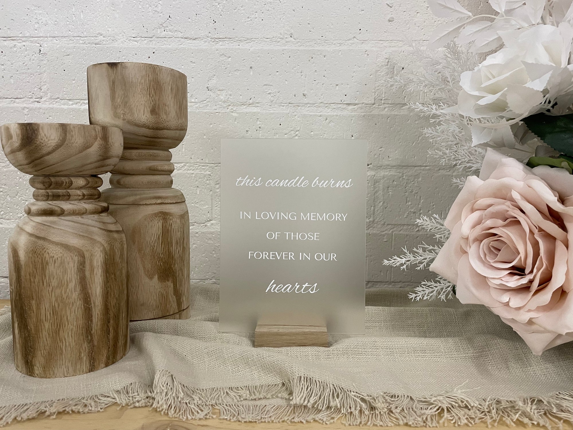 Wedding Memory Candle Sign