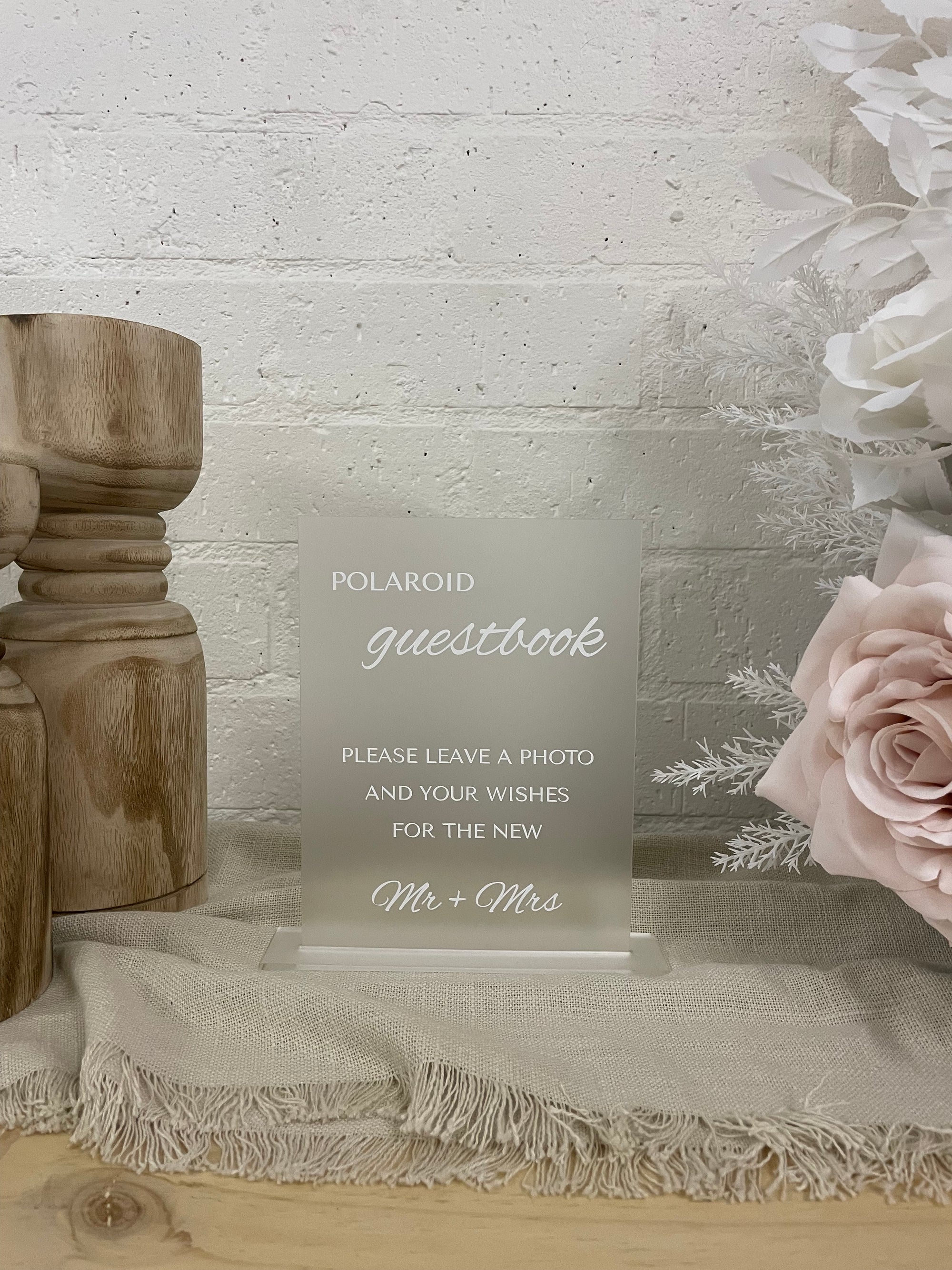 Polaroid Guestbook Sign