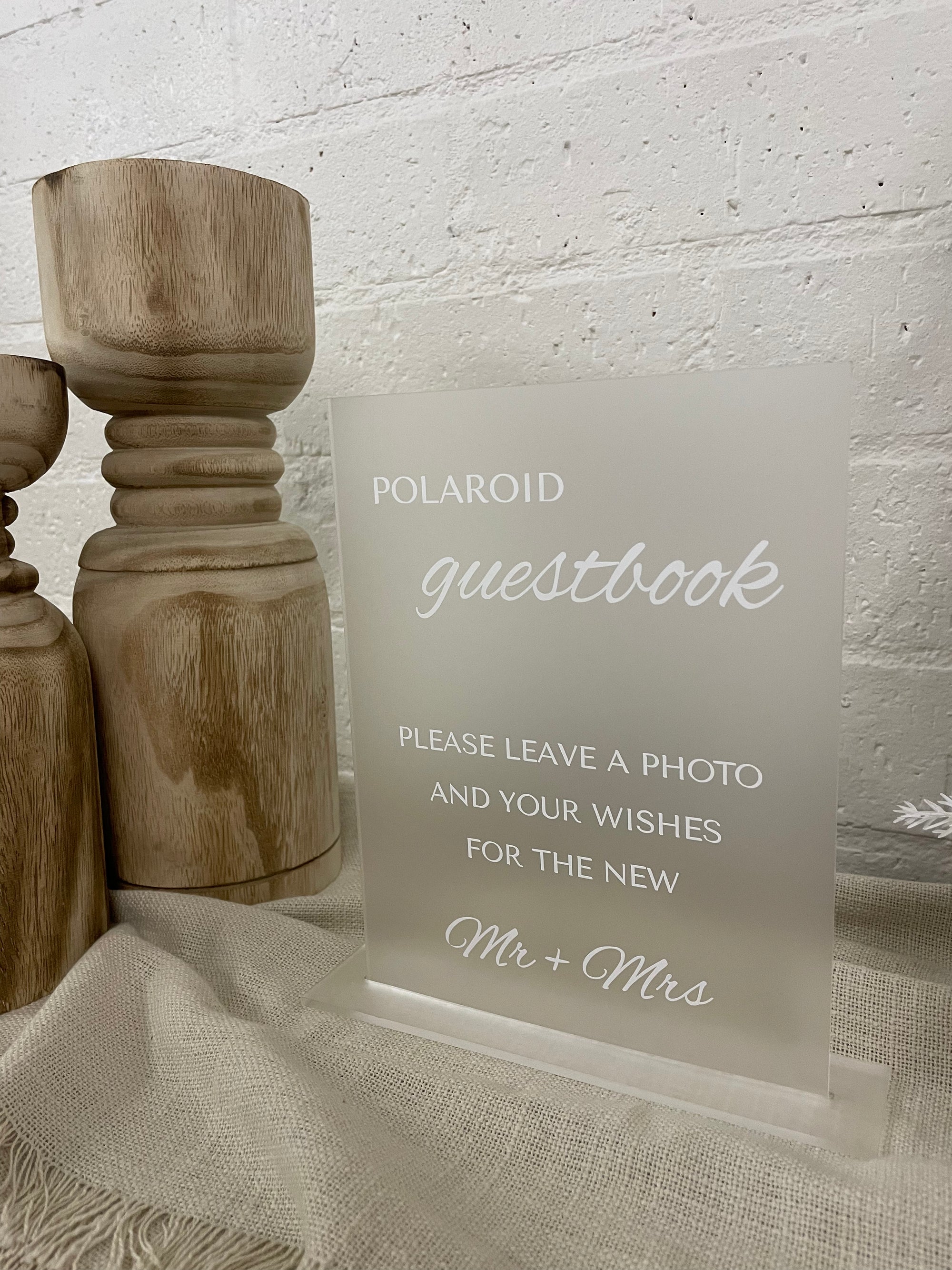 Polaroid Guestbook Sign