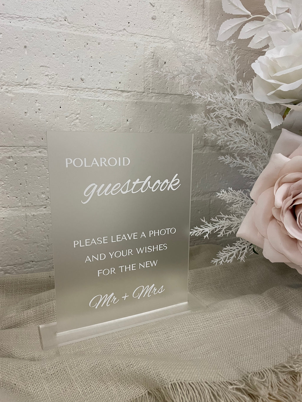 Polaroid Guestbook Sign