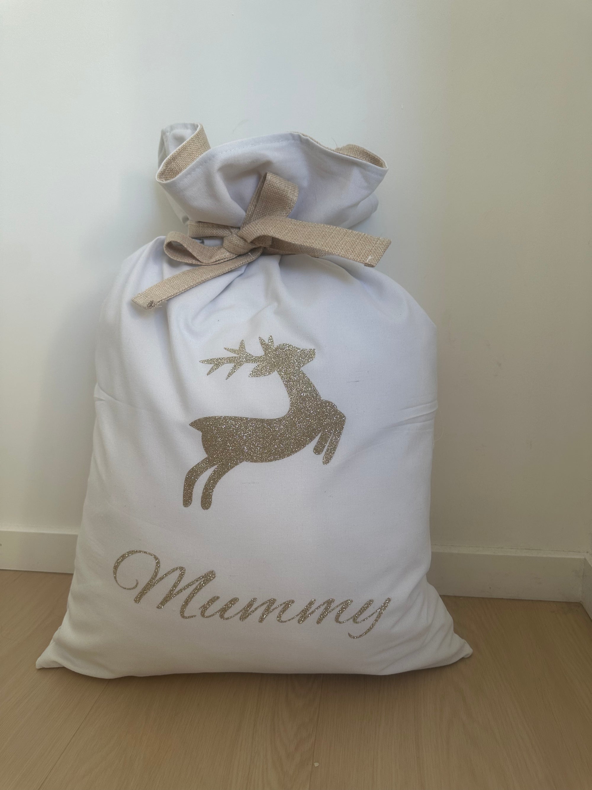 Personalised Linen Santa Sacks