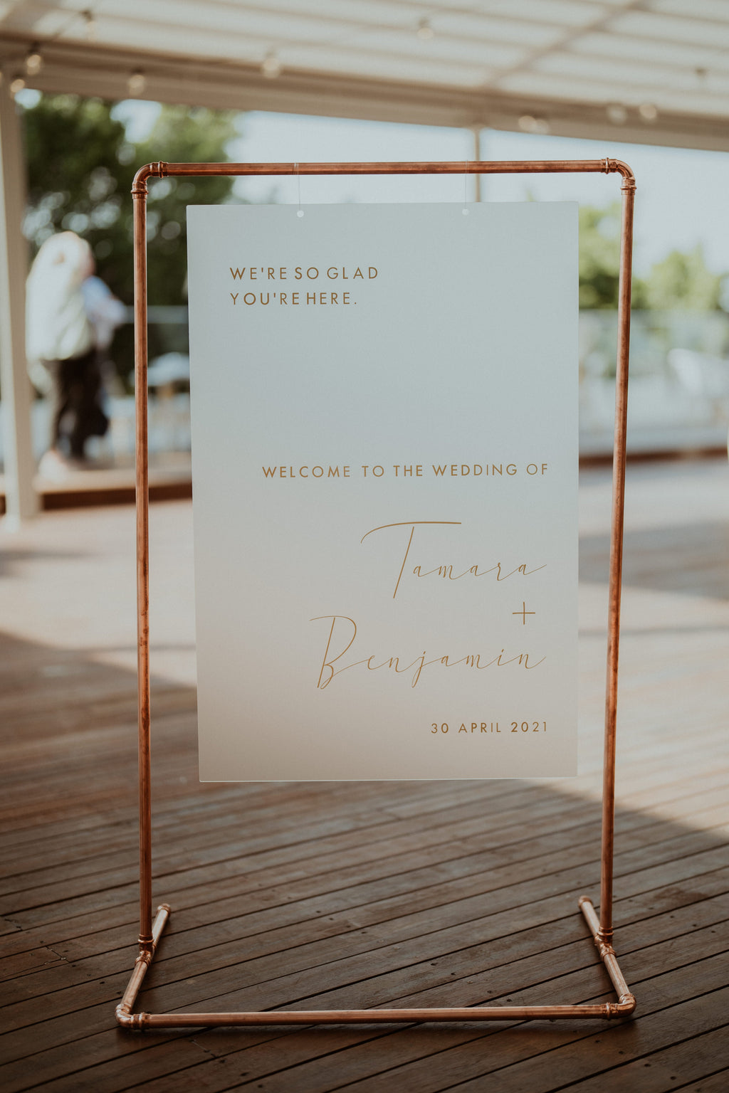 Acrylic Wedding Welcome Sign – A1
