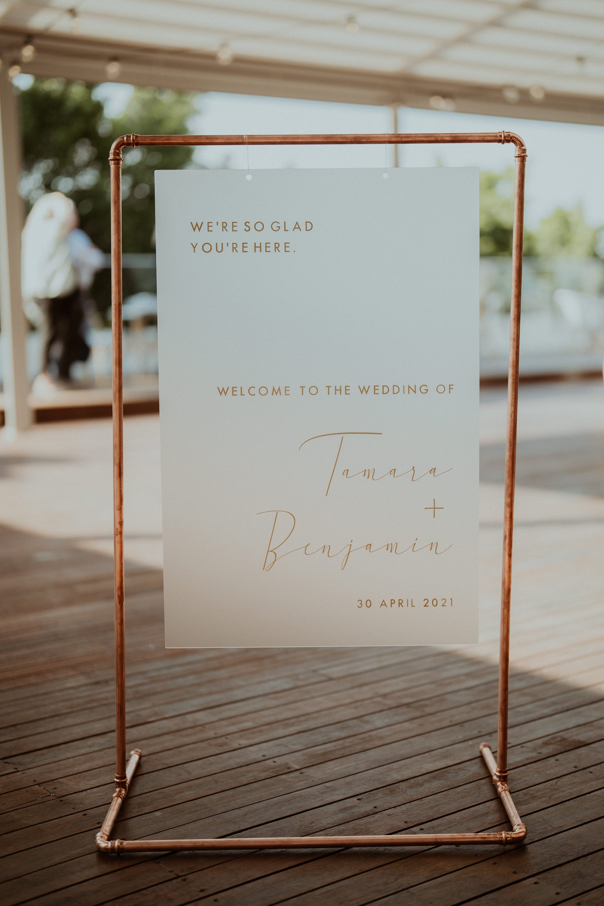 Acrylic Wedding Welcome Sign – A1