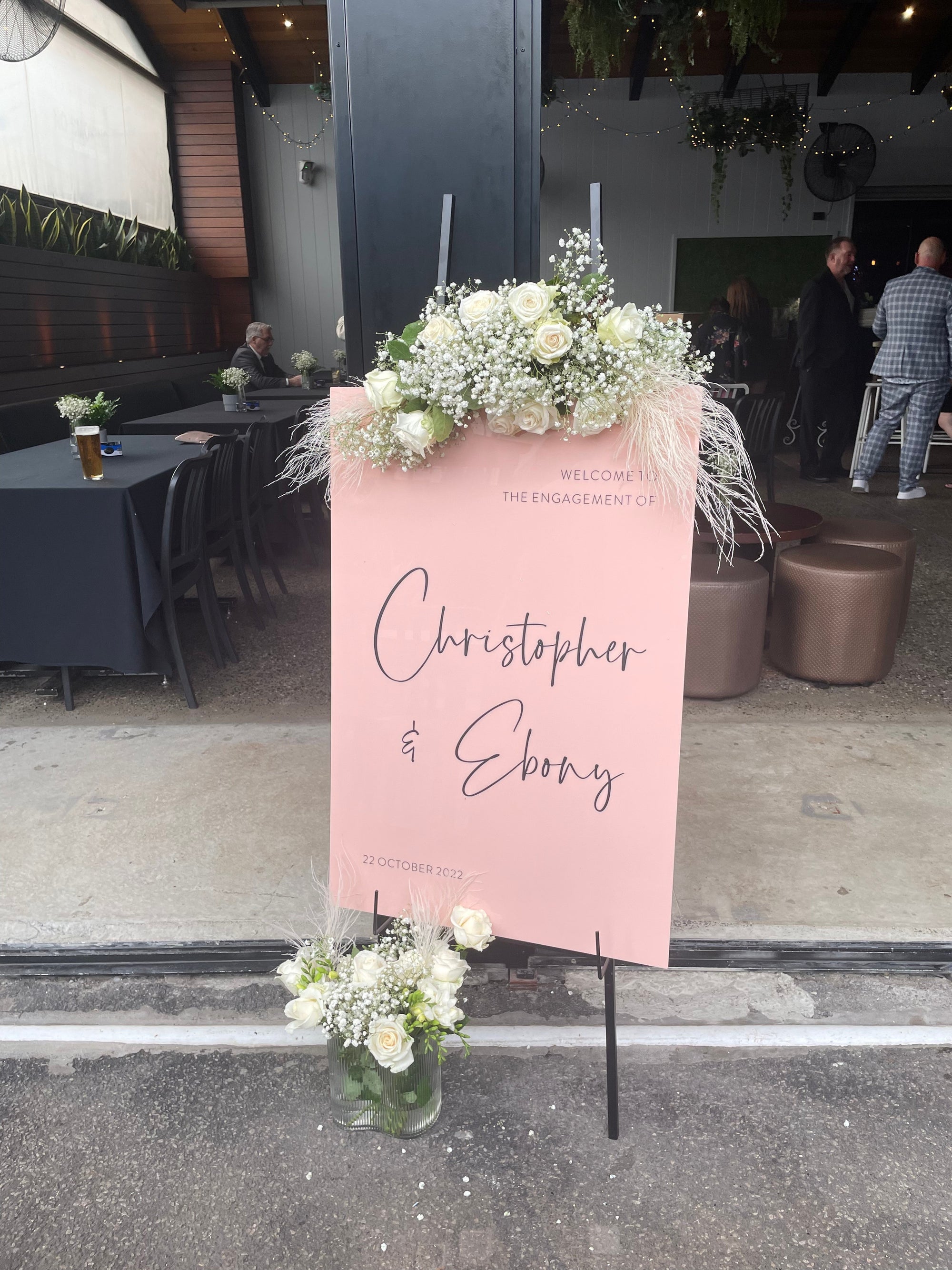 Acrylic Wedding Welcome Sign – A1