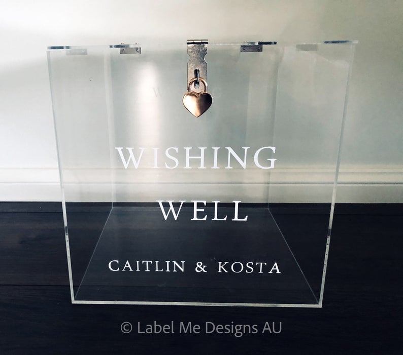 Acrylic Wishing Well – Hire Only (Coomera, Gold Coast)