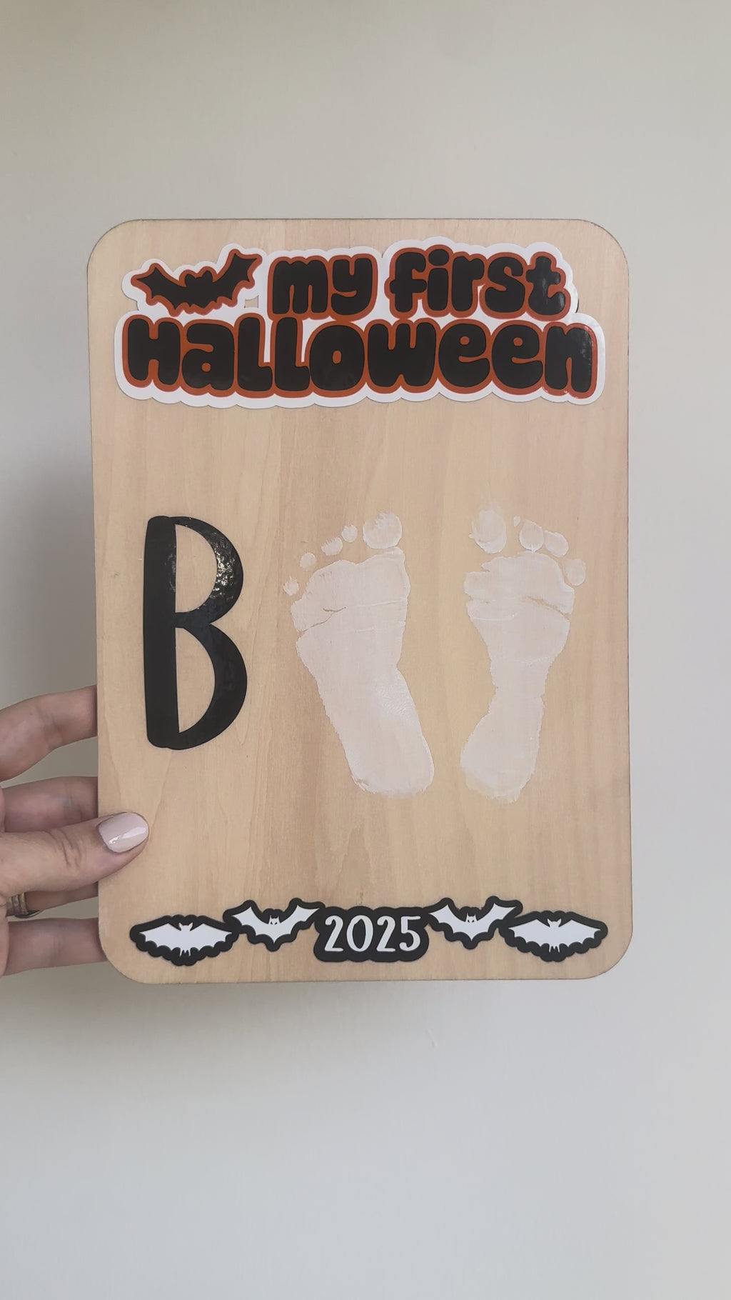 My First Halloween – Baby Boo Keepsake Board